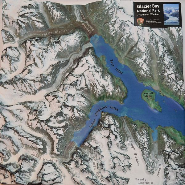 Map of Glacier Bay National Park