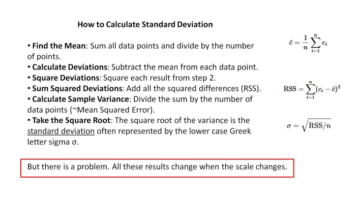 Calculation of Standard Deviation