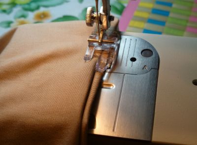 Machine sewing blind stitch
