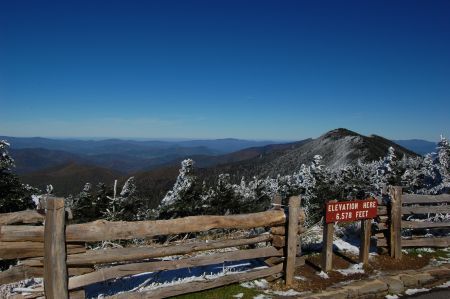 Mount Mitchell at elevation 6,578 feet