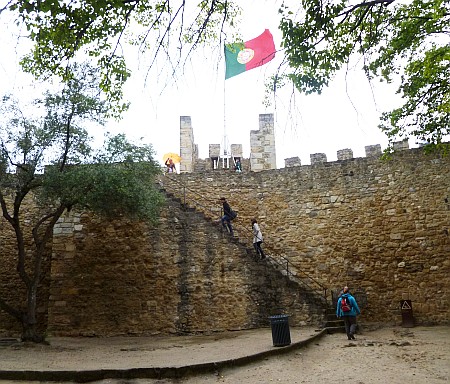 Portuguese flag at St. George's castle