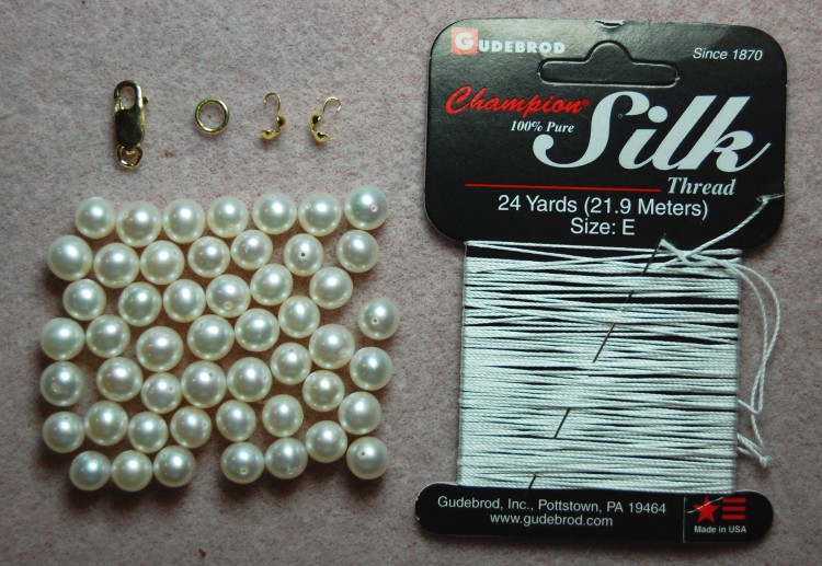 Pearl Necklace Materials