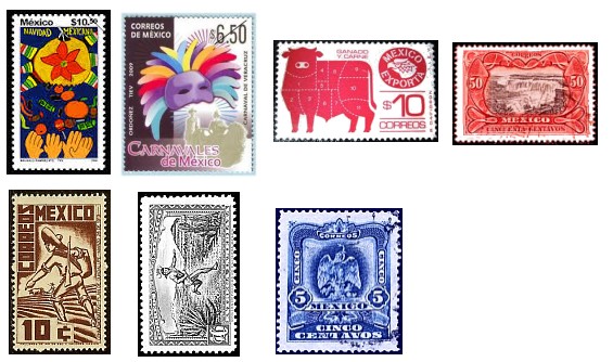 Stamps from Mexico